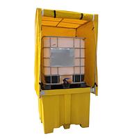 1000 liter polyethylene cuvette with awning