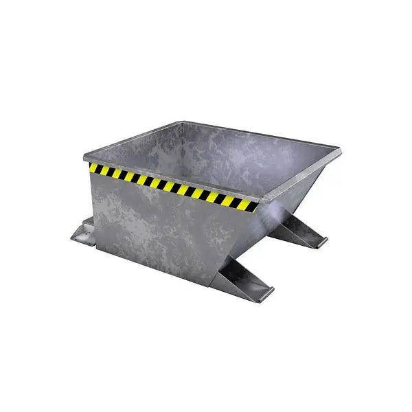 Contenedor basculante, galvanizado en caliente