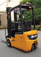 Hu-Lift CPD15LE and CPD18LE 3-wheel front-wheel drive electric forklift truck