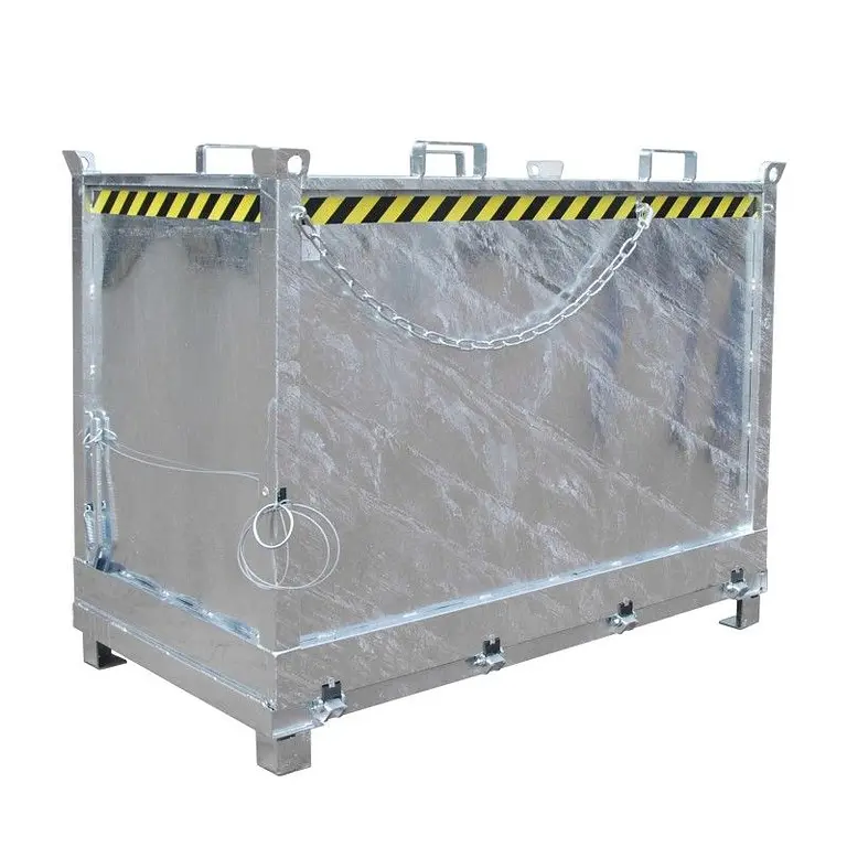 Contenedor con base Drop Away, galvanizado en caliente
