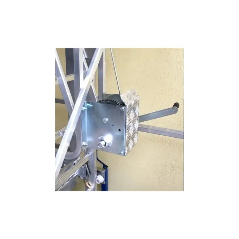 Adjustable industrial ladder with platform