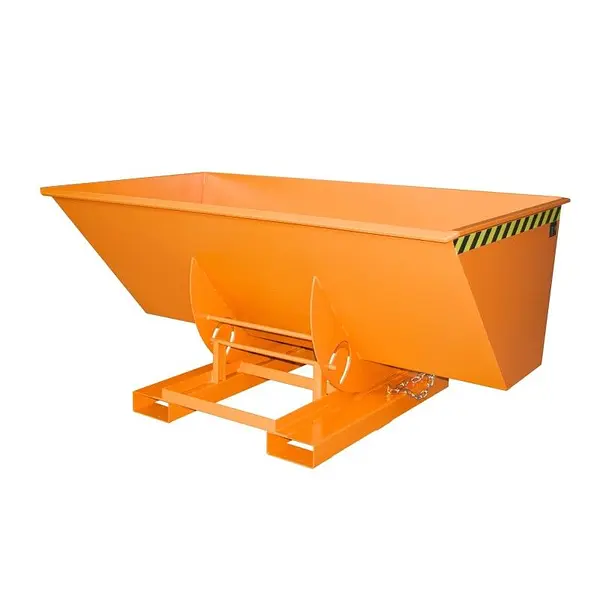 Contenedor basculante, pintado, Amarillo naranja