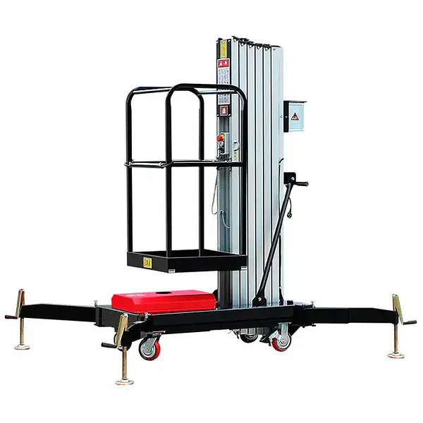 Plataforma Elevadora mástil vertical 10m-130kg (con cable)