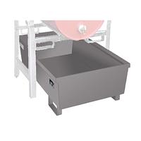 Estantes para batería, pintados, gris ratón
