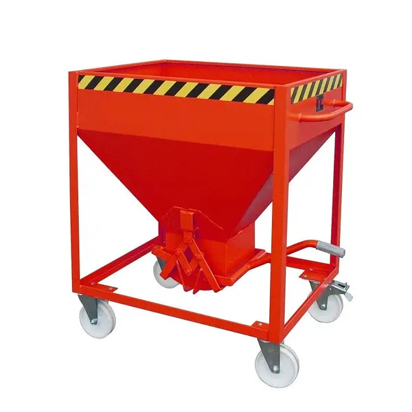 Silo Container, pintado, rojo fuego