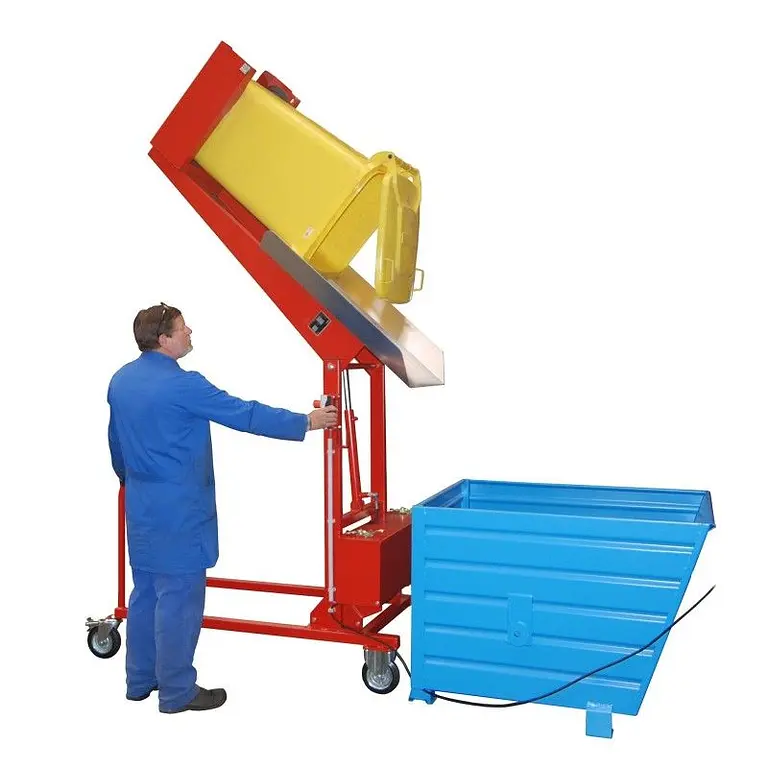 Drunk container flyer with wheels, painted, red fire