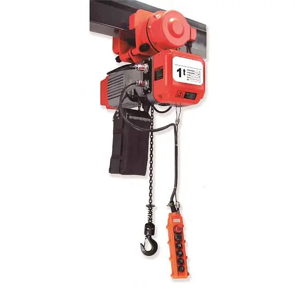 Electric hoist with trolley 2000 kg 12 m chain