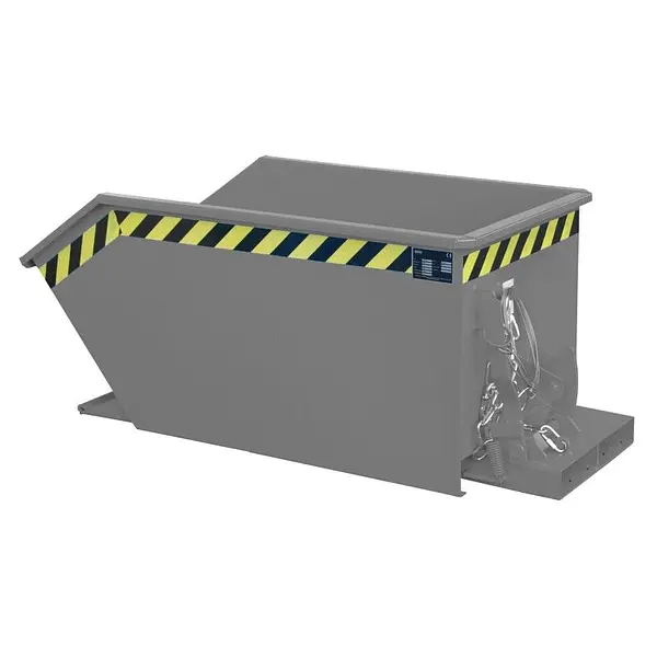 Container tilting, painted, gray mouse