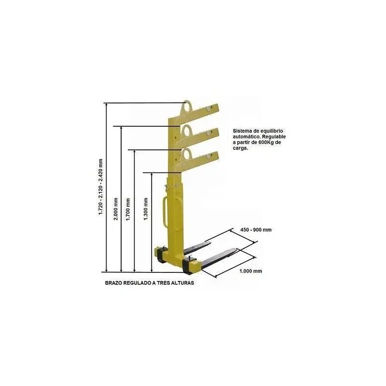 Pallet rack mobile claws 3000 kg