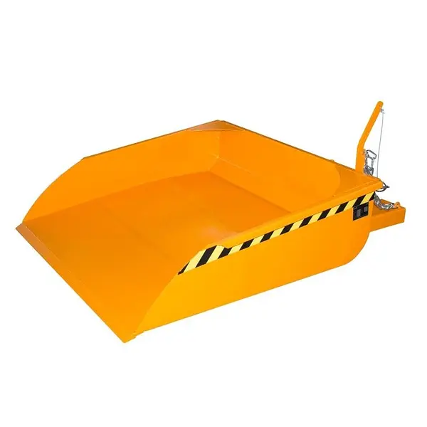 Pala para manipular granel, pintada Amarillo naranja