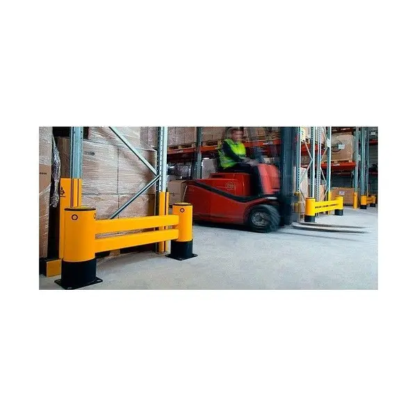 A-SAFE double rail barrier for racking and shelving 2.4M