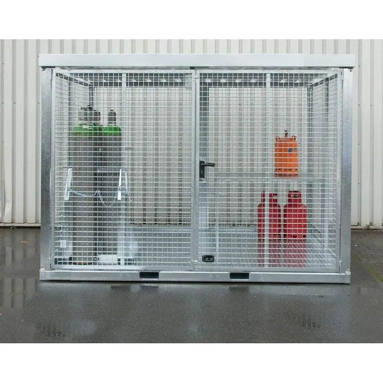Gas cylinder storage container galvanized steel