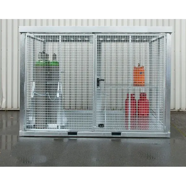 Gas cylinder storage container galvanized steel