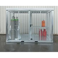Gas cylinder storage container galvanized steel