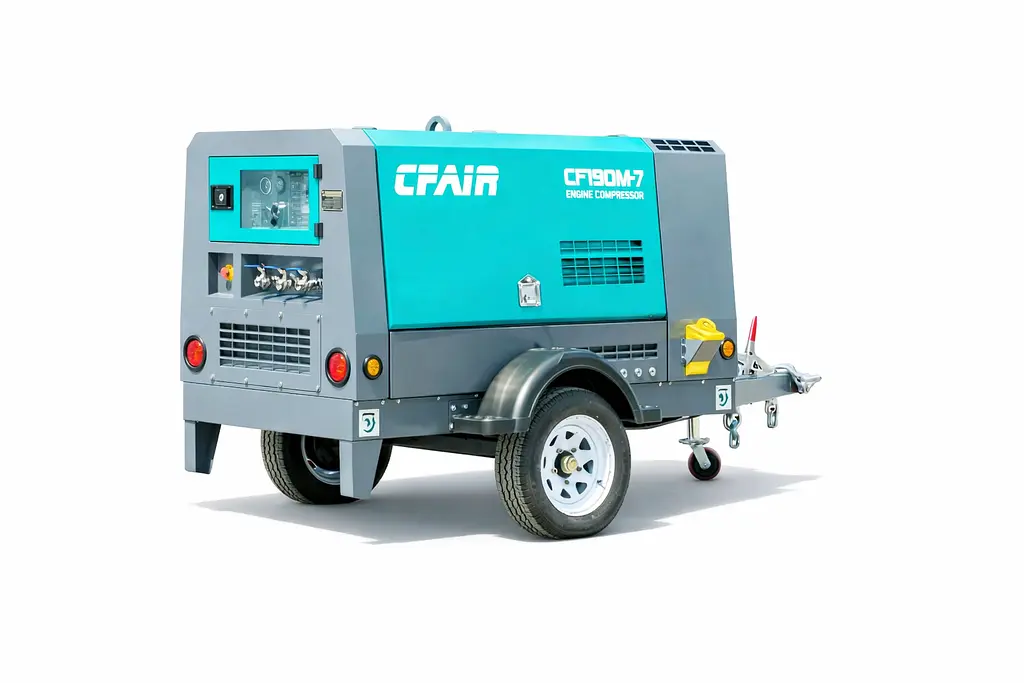 Isuzu diesel screw air compressor