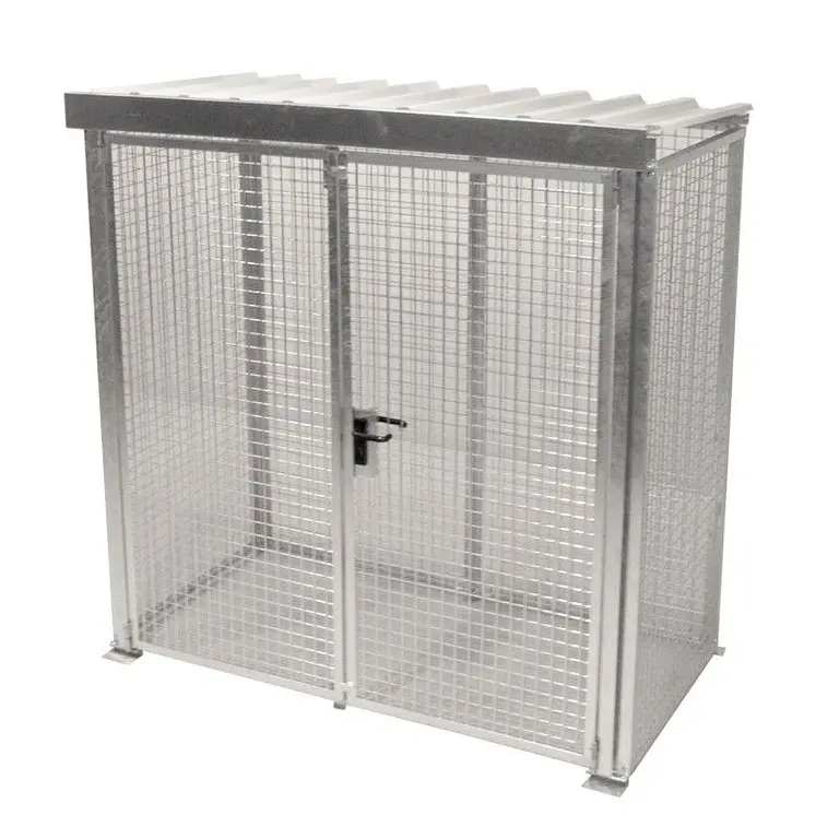 Container for gas pumps hot galvanized