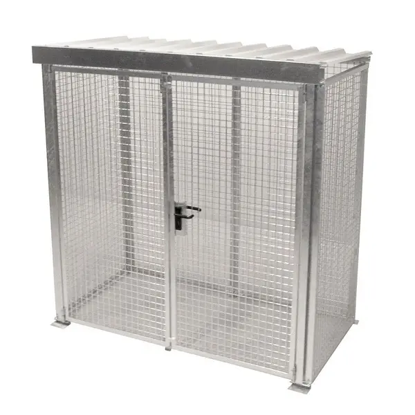 Container for gas pumps hot galvanized