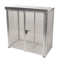 Container for gas pumps hot galvanized