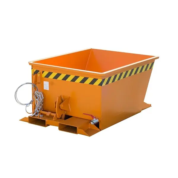 Contenedor de virutas, pintado, Amarillo naranja