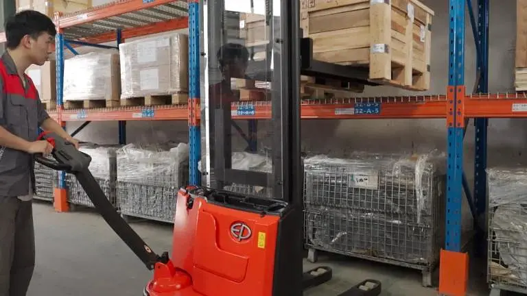 Electric Pedestrian Stacker Duplex Mast 1.2T - EP ESA121 Duplex