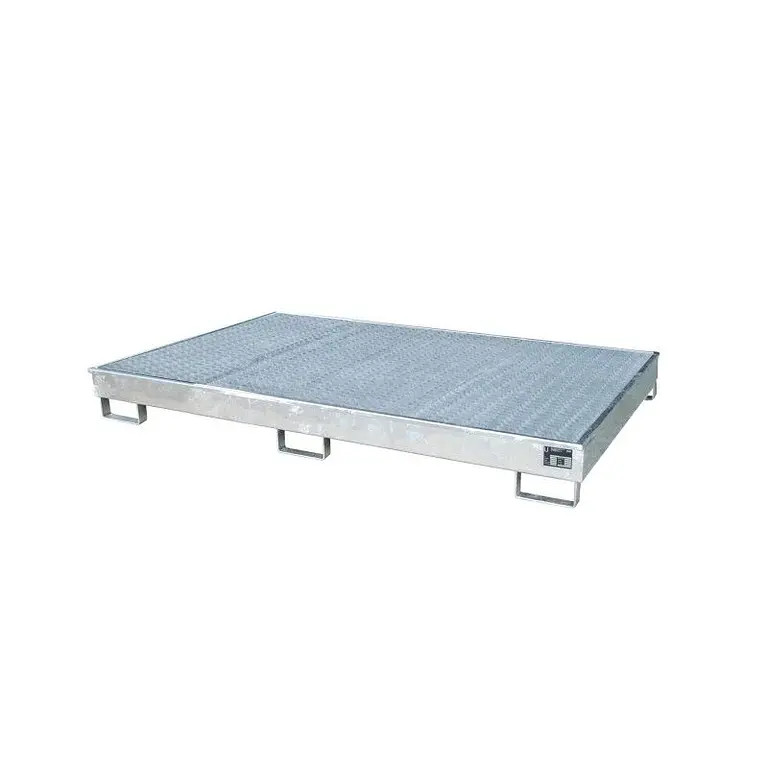 Collector shelf with PE insert, hot-dip galvanised