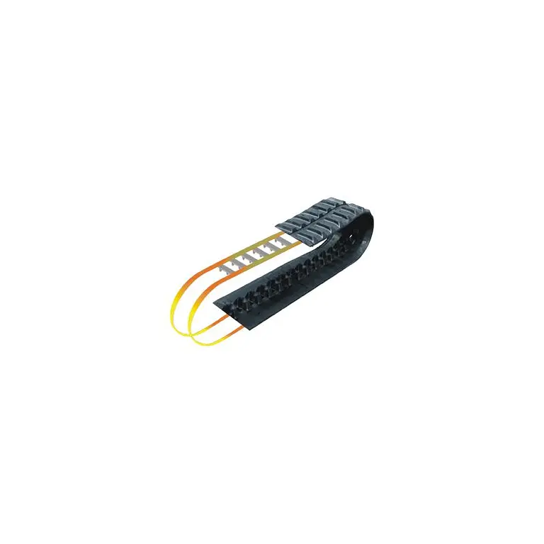Rubber tracks for heavy machinery