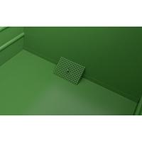 Volquete apilable de virutas, pintado, verde Reseda