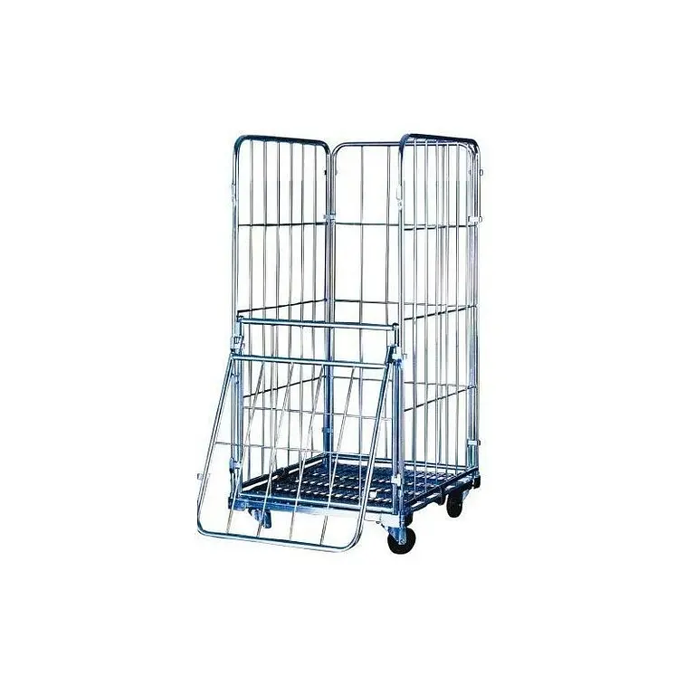Cart with wheels and closed sides