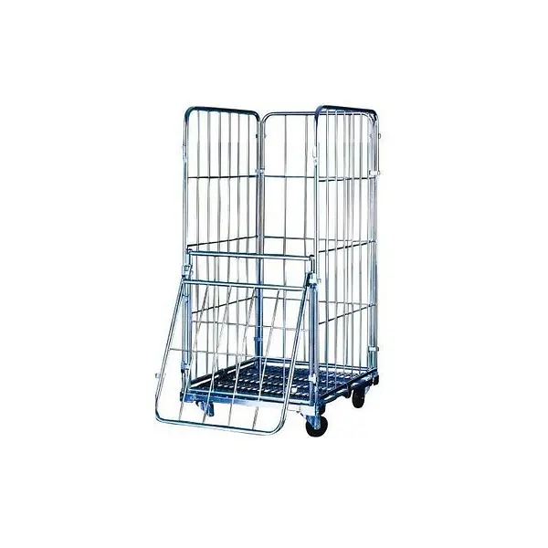 Cart with wheels and closed sides