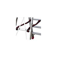 Ladder professional in aluminum with comfortable steps