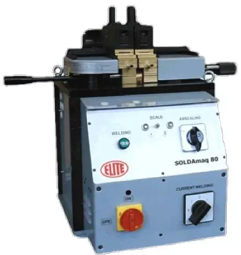 Máquina de soldadura SOLDAmaq 80 para acero al carbono y sierras de cinta bimetálicas