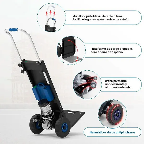 Carro sube escaleras eléctrico 250kg