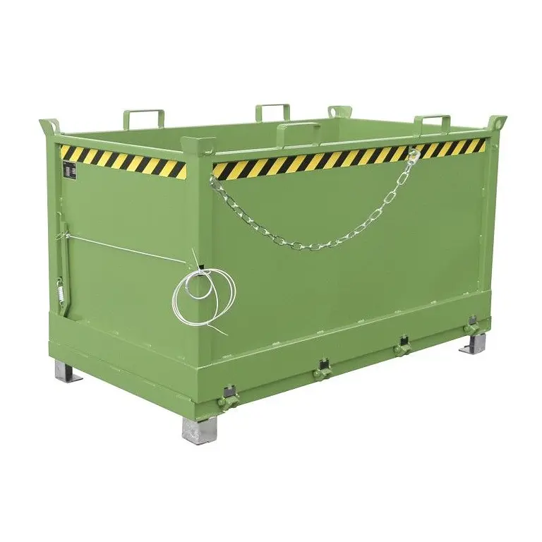 Contenedor con Base Drop Away, pintado, verde Reseda