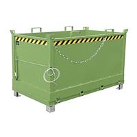 Contenedor con Base Drop Away, pintado, verde Reseda