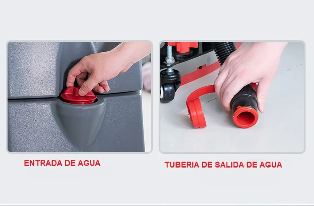 Hu-Lift Electric scrubber drier with manual push option X4