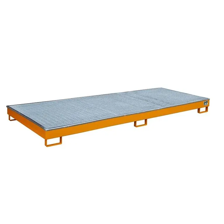 Slope sink with PE insert, painted, orange yellow