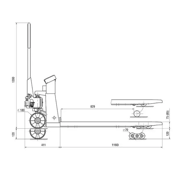 Industrial scale Visor 1500kg