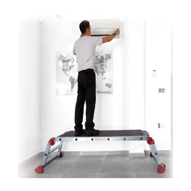 Foldable height adjustable work platform