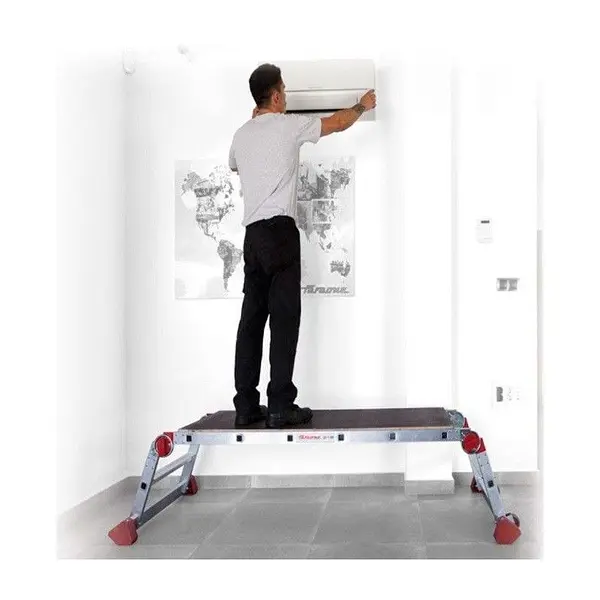 Foldable height adjustable work platform