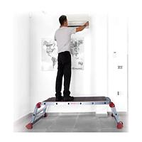 Foldable height adjustable work platform