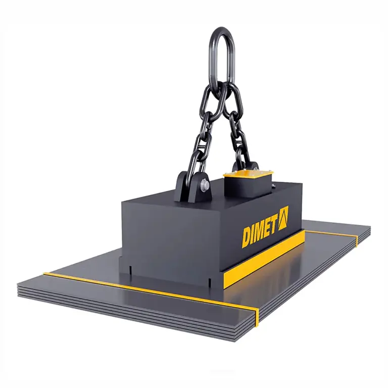 DIMET Electroimanes para chapas de acero en paquetes