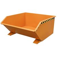 Contenedor basculante, pintado, Amarillo naranja