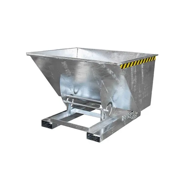 Contenedor basculante, galvanizado en caliente
