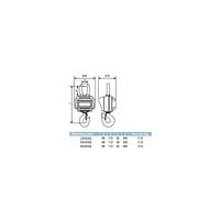 Heavyweight hook with 1000Kg screen