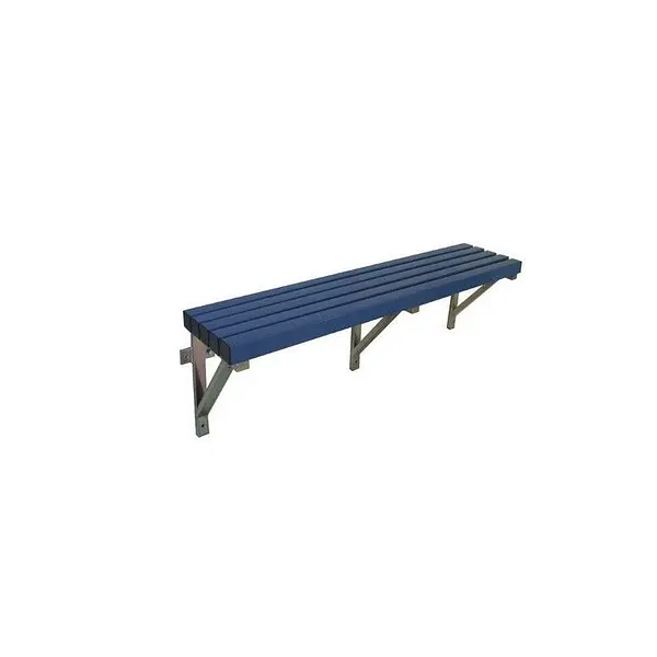 PVC wall bench for wet environments