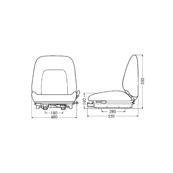 Asiento KAB 211 carretilla elevadora