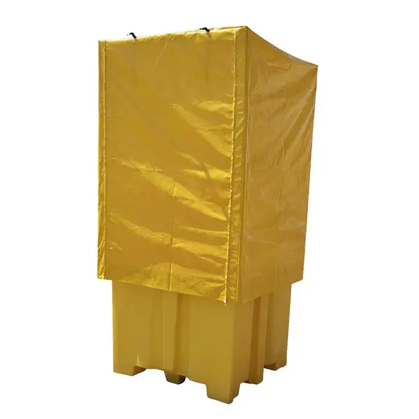 Polyethylene cuvette with awning for 1000 liter drum