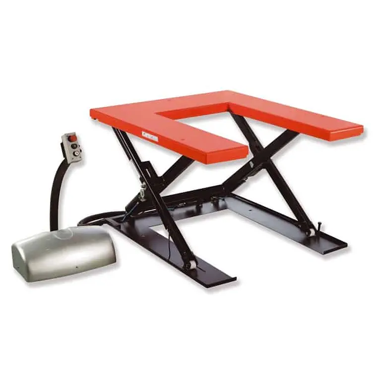 Electric lifting table 1000 kg U-shaped platform