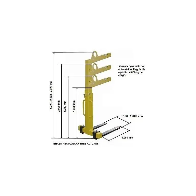 Portapalet regulable 5.000 kg