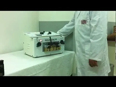 Máquina de soldadura de cinta de sierra de madera Elite SOLDAmaq 40 mini